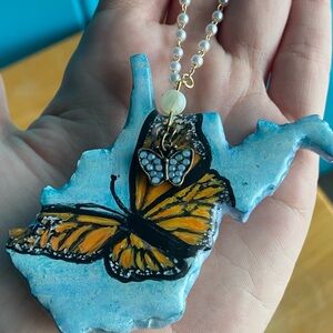 WV Butterfly Ornament